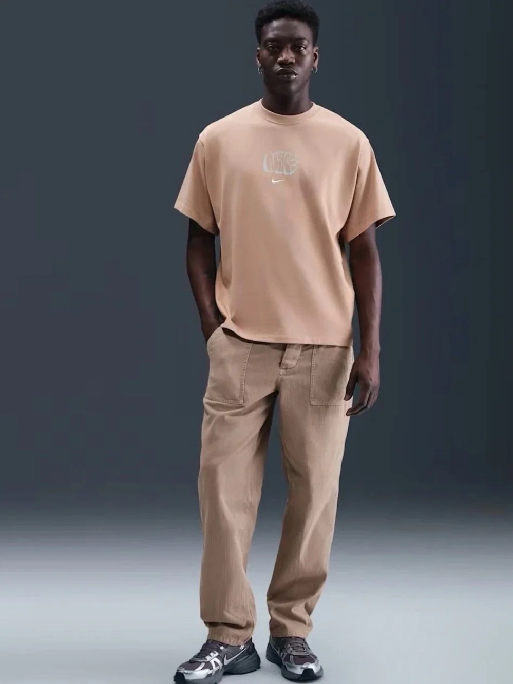 Nike Neutral Tan‎ Short-Sleeve Logo Tee